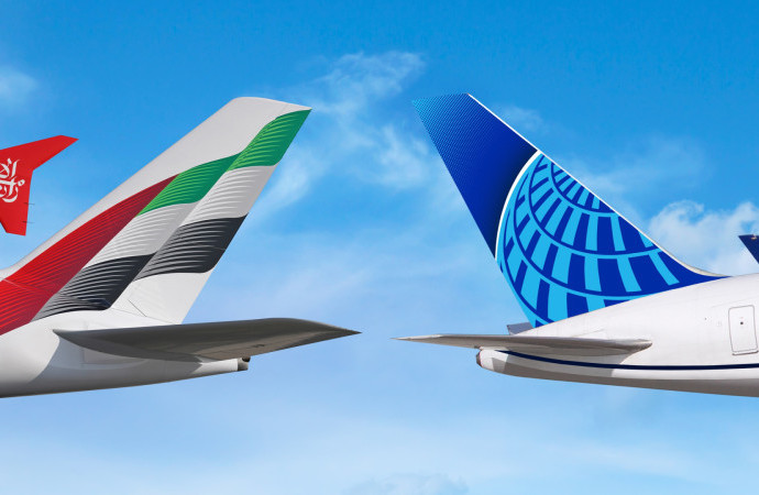 طيران الإمارات ويونايتد توسعان شراكة  الرمز لتغطي رحلات من وإلى المكسيك