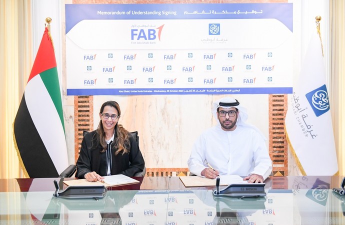 مذكرة تفاهم بين غرفة أبوظبي  وبنك ابوظبي لتعزيز بيئة الاعمال