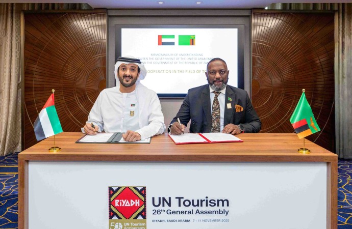 مذكرة تفاهم للتعاون في الأنشطة  السياحية بين الامارات مع زامبيا 