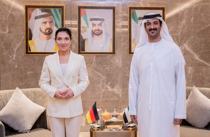 الإمارات وألمانيا تبحثان فرص  تنمية الشراكة الاقتصادية 