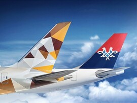 الاتحاد للطيران والخطوط الجوية  الصربية نحواتفاقية مشاركة بالرمز