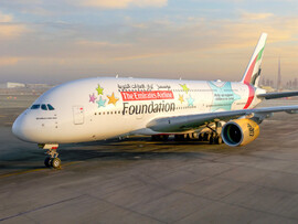 طيران الإمارات تكشف عن كسوة  جديدة لطائرة إيرباص A380 