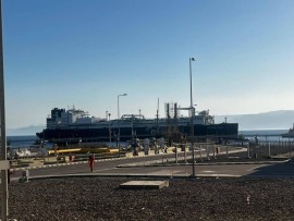  وصول سفينة تغييز إلى الأردن  لربطها بخط الغاز العربي