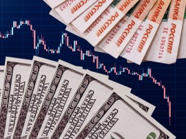 اسعر الروبل يرتفع بقوة بعد  قرار المركزي الروسي